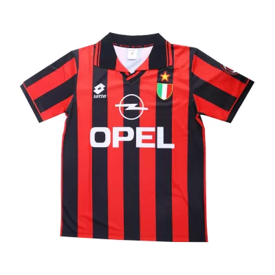 Men AC Milan Retro Jerseys Home Soccer Jersey 1996/97 - discountsoccer