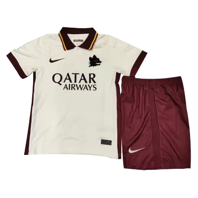 Kids Roma Away Soccer Jersey Kit (Jersey+Shorts) 2020/21 - discountsoccer