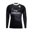 Men Real Madrid Retro Jerseys Away Long Sleeve Soccer Jersey 2014/15 - discountsoccer