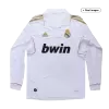 Men Real Madrid Retro Jerseys Home Long Sleeve Soccer Jersey 2011/12 - discountsoccer