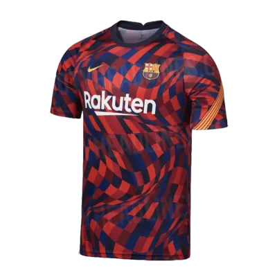 Men Barcelona Pre-Match Training Soccer Jersey Shirt 2020/21 - discountsoccer