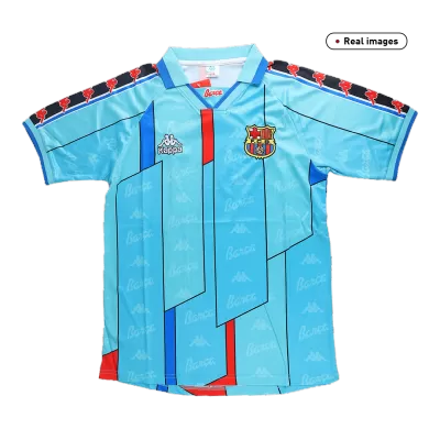 Men Barcelona Retro Jerseys Away Soccer Jersey 1996/97 - discountsoccer