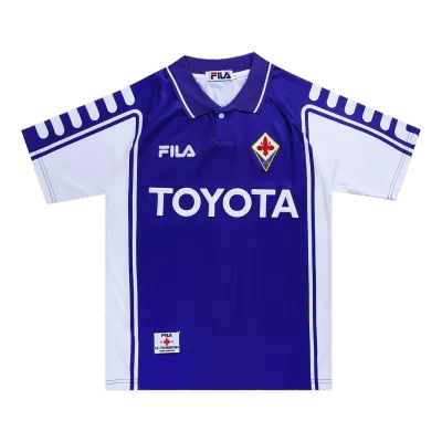 Men Fiorentina Retro Jerseys Home Soccer Jersey 1999/00 - discountsoccer