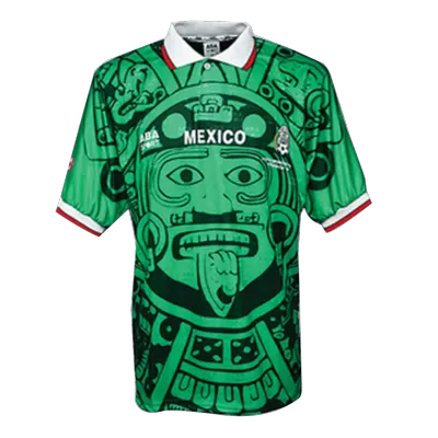 Men Mexico Retro Jerseys Home Soccer Jersey 1998 - discountsoccer