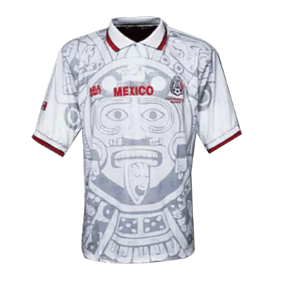 Men Mexico Retro Jerseys Away Soccer Jersey 1998 - discountsoccer