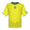 Men Brazil Retro Jerseys Home Soccer Jersey 2004 - discountsoccer