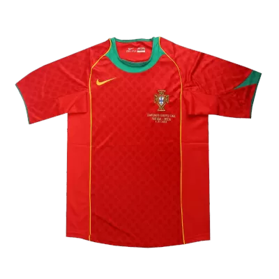 Men Portugal Retro Jerseys Home Soccer Jersey 2004 - discountsoccer