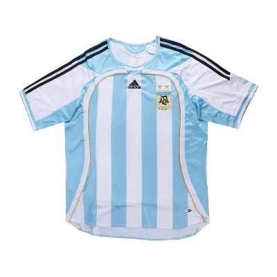 Men Argentina Retro Jerseys Home Soccer Jersey 2006 - discountsoccer