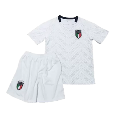 Kids Italy Away Soccer Jersey Kit (Jersey+Shorts) 2020 - discountsoccer