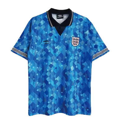 Men England Retro Jerseys Away Soccer Jersey 1990 - discountsoccer