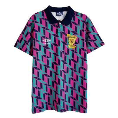 Men Scotland Retro Jerseys Away Soccer Jersey 1988/89 - discountsoccer