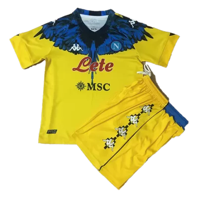 Kids Napoli Soccer Jersey Kit (Jersey+Shorts) 2021 - discountsoccer