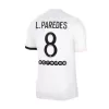 Men PSG L.PAREDES #8 Away Soccer Jersey Shirt 2021/22 - discountsoccer