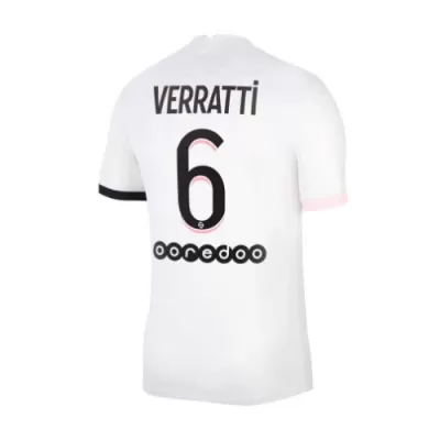 Men PSG VERRATTI #6 Away Soccer Jersey Shirt 2021/22 - discountsoccer