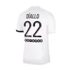 Men PSG DIALLO #22 Away Soccer Jersey Shirt 2021/22 - discountsoccer