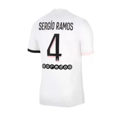 Men PSG SERGIO RAMOS #4 Away Soccer Jersey Shirt 2021/22 - discountsoccer