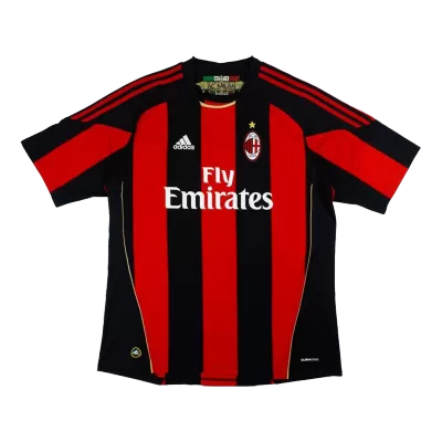 Men AC Milan Retro Jerseys Home Soccer Jersey 2010/11 - discountsoccer