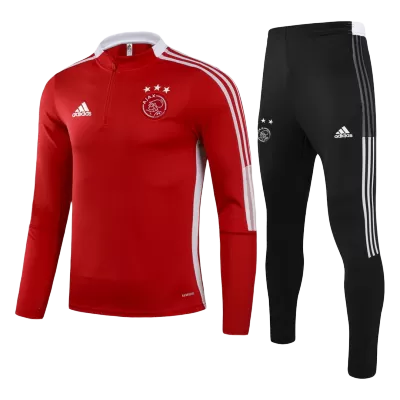 Kids Ajax Zipper Training Jacket Kit(Jacket+Pants) 2021/22 - discountsoccer