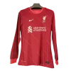 Men Liverpool Home Long Sleeves Soccer Jersey Shirt 2021/22 - discountsoccer