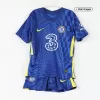 Kids Chelsea Home Soccer Jersey Kit (Jersey+Shorts) 2021/22 - discountsoccer