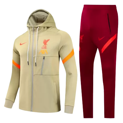 Men Liverpool Tracksuit Sweat Shirt Kit (Top+Trousers) 2021/22 - discountsoccer