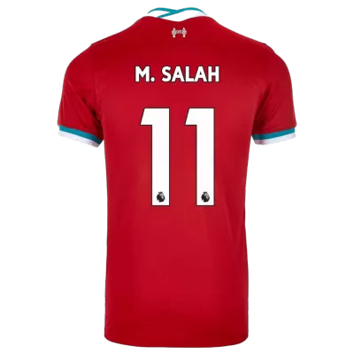 Men Liverpool Mohamed Salah #11 Home Soccer Jersey Shirt 2020/21 - discountsoccer