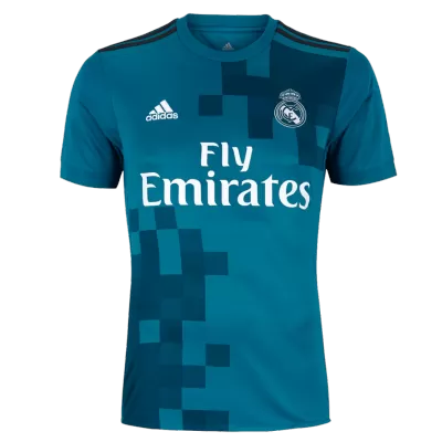 Men Real Madrid Retro Jerseys Away Soccer Jersey 2017/18 - discountsoccer