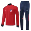 Men Atletico Madrid Tracksuit Sweat Shirt Kit (Top+Trousers) 2021/22 - discountsoccer