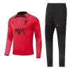 Men Liverpool Zipper Tracksuit Sweat Shirt Kit (Top+Trousers) 2022/23 - discountsoccer