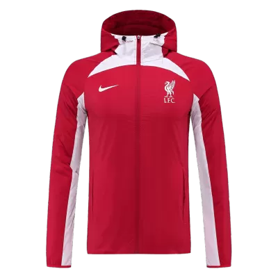 Men Liverpool Windbreaker Hoodie Jacket 2022/23 - discountsoccer