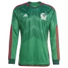 Men Mexico Home Long Sleeves Soccer Jersey Shirt 2022 - discountsoccer