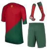 Kids Portugal Home Soccer Jersey Whole Kit (Jersey+Shorts+Socks) 2022/23 - discountsoccer