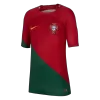 Kids Portugal Home Soccer Jersey Kit (Jersey+Shorts) 2022/23 - discountsoccer