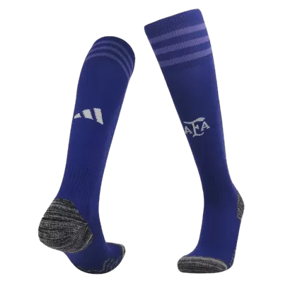 Kids Argentina Away Soccer Socks 2022 - World Cup 2022 - discountsoccer