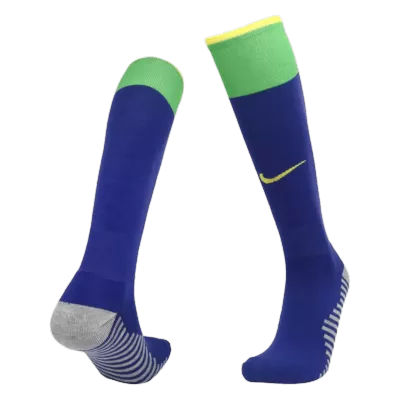 Men Brazil Away Soccer Socks 2022 - discountsoccer