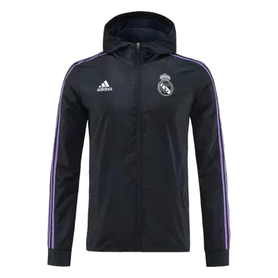 Men Real Madrid Windbreaker Hoodie Jacket 2022/23 - discountsoccer