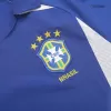 Men Brazil Retro Jerseys Away Soccer Jersey 2002 - discountsoccer