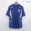 Men Brazil Retro Jerseys Away Soccer Jersey 2002 - discountsoccer