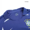 Men Brazil Retro Jerseys Away Soccer Jersey 2002 - discountsoccer