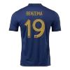 Men France BENZEMA #19 Home Soccer Jersey Shirt 2022 - discountsoccer