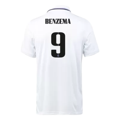 Men Real Madrid BENZEMA #9 Home Soccer Jersey Shirt 2022/23 - discountsoccer