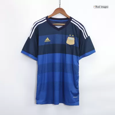 Men Argentina Retro Jerseys Away Soccer Jersey 2014 - discountsoccer