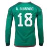 Men Mexico A.GUARDADO #18 Home Long Sleeves Soccer Jersey Shirt 2022 - discountsoccer