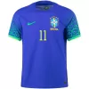 Men Brazil P.Coutinho #11 Away Player Version Jersey 2022 - discountsoccer