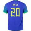 Men Brazil VINI JR #20 Away Player Version Jersey 2022 - discountsoccer