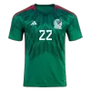 Men Mexico H.LOZANO #22 Home Soccer Jersey Shirt 2022 - discountsoccer