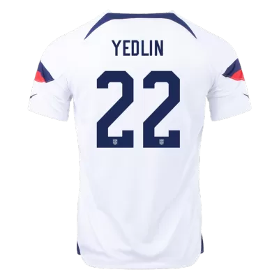 Men USA YEDLIN #22 Home Soccer Jersey Shirt 2022 - discountsoccer