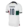 Men Portugal BERNARDO #10 Away Soccer Jersey Shirt 2022 - discountsoccer