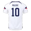 Men USA PULISIC #10 Home Soccer Jersey Shirt 2022 - discountsoccer