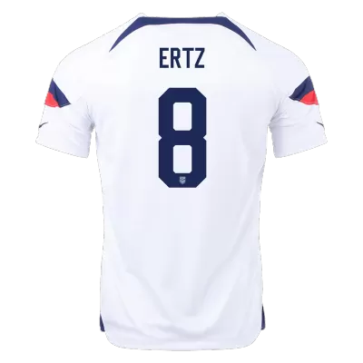 Men USA ERTZ #8 Home Soccer Jersey Shirt 2022 - discountsoccer